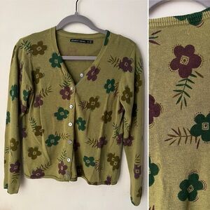 Cute Gudrun Sjoden Linen & Cotton Cardigan Sz Small